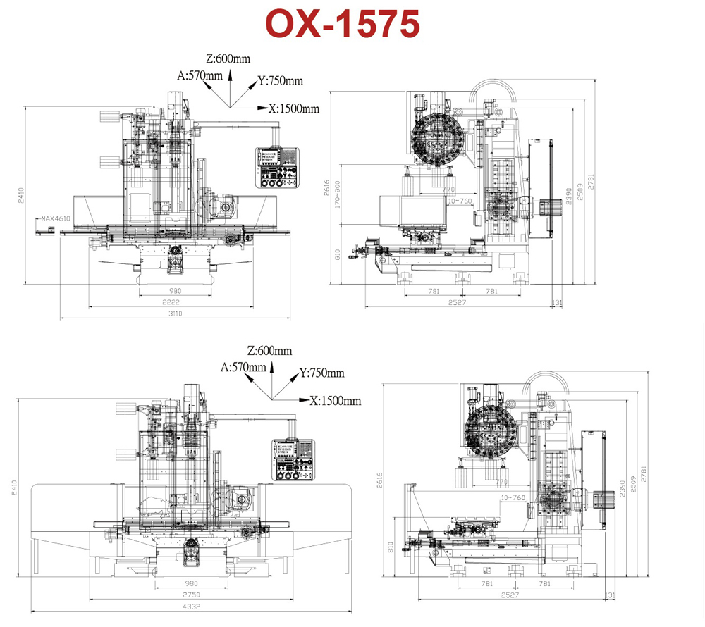 OX-1575 CNC Milling Machine | CHIEN CHENS