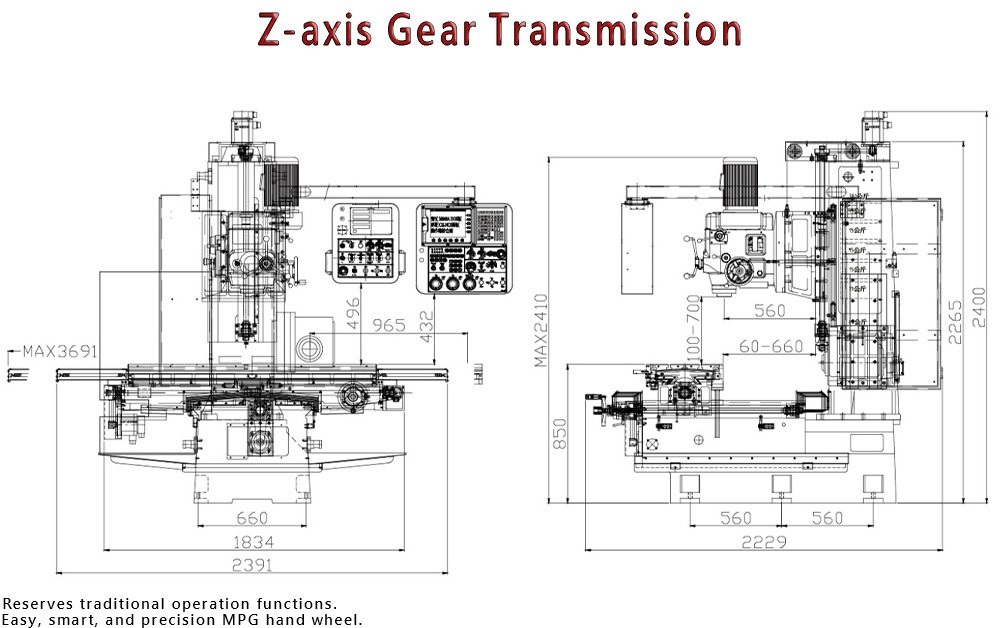 OX-3 Tradition CNC Borning & Milling Machine｜CHINE CHENS Machinery