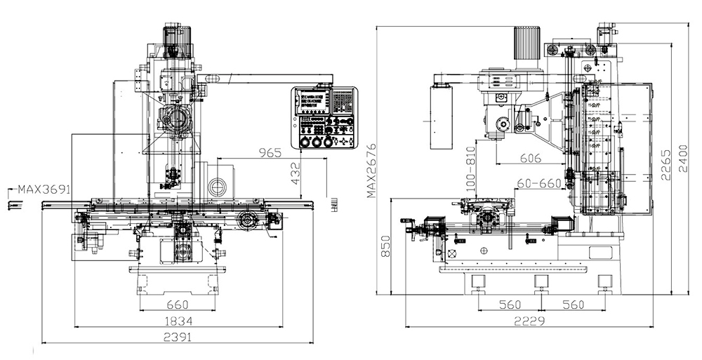 OX-3BT CNC Swing Head+Automa Quill Travel Machine｜CHINE CHENS Machinery